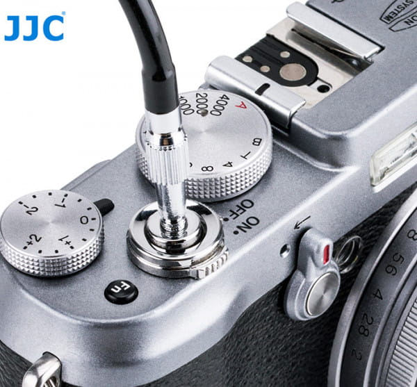 JJC Drahtauslöser mit Sperrfunktion 70 cm - z.B. für bestimmte Leica-, Sony- oder Fuji-Kameras
