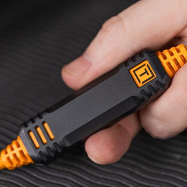 Tether Tools TetherPro Optima 10G Datenkabel mit TetherBoost USB-C rechtsgewinkelt - 1 m (Orange)