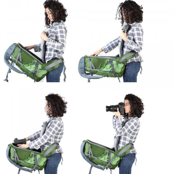 Mindshift Gear Backlight 26 Liter Outdoor-Fotorucksack Woodland Green für die umfangreiche Kameraaus