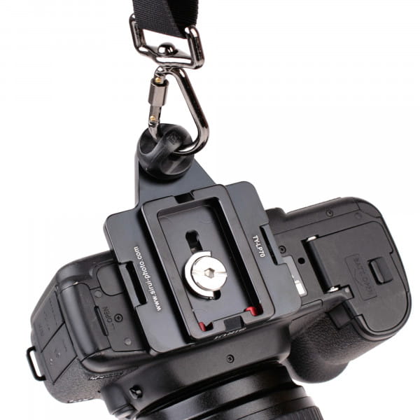 Sirui TY-LP70 Große Wechselplatte für DSLR Kamera - mit Gewinde für Gurtadapter (z.B. Blackrapid Fas