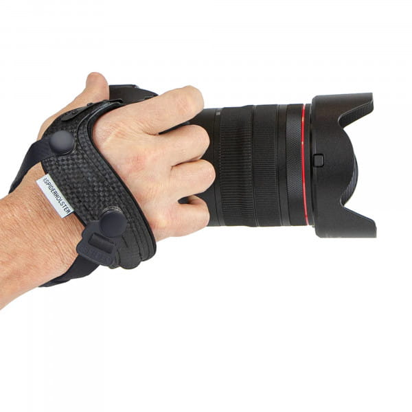 SpiderPro Hand Strap v2 lederfreie Handschlaufe - Graphite (Schwarz)