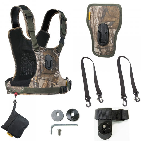 Cotton Carrier Camera Harness-2 G3 Camo - Brustgeschirr als Tragesystem für 2 Kameras