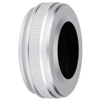 JJC Gegenlichtblende inkl. 49mm-Adapter für Fujifilm X100V, 100F, X100T, X100S, X100 - Silber