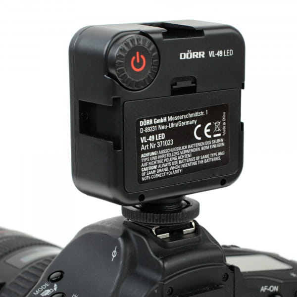 Dörr VL-49 Mini-Videoleuchte mit 800 Lumen Lichtleistung und CRI 90