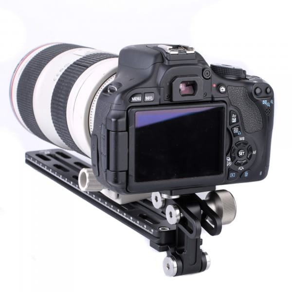 Leofoto Objektivstütze mit Kameraplatte und Arca-Profil 250 mm