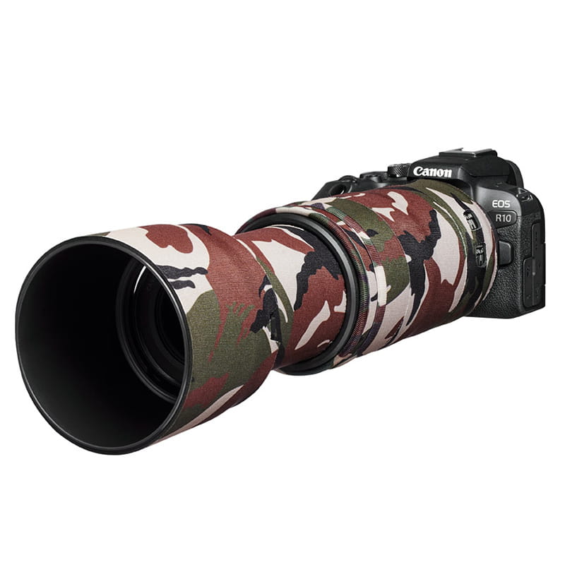 easyCover Lens Oak für Canon | RF 100-400mm Objektivschutz IS Schutz USM Grün | Camouflage | | Zubehör F5.6-8 ENJOYYOURCAMERA