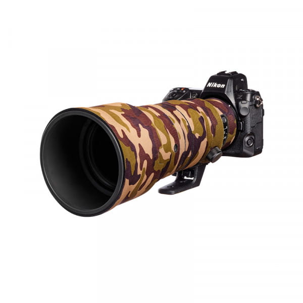easyCover Lens Oak Objektivschutz für Nikon Z 400mm f/4.5 VR S Brown Camouflage