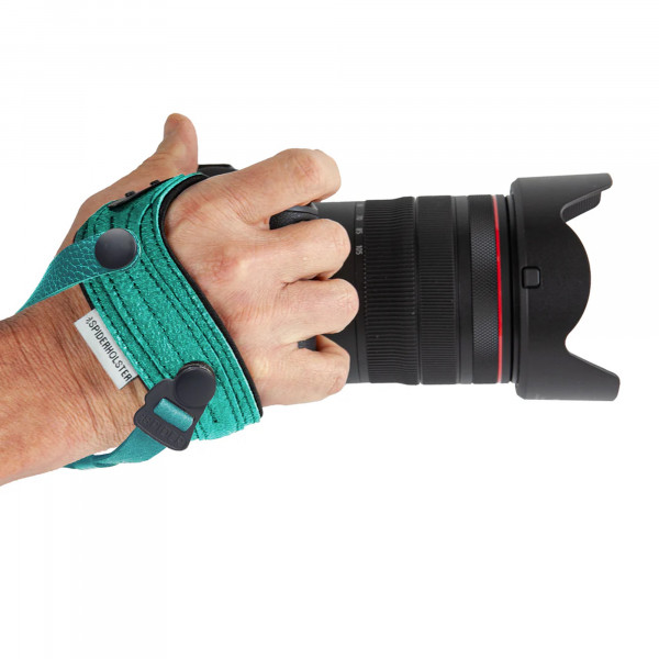 SpiderPro Hand Strap v2 Handschlaufe aus Leder - Teal (Türkis)