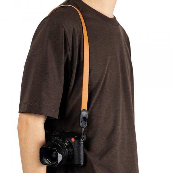 [REFURBISHED] Peak Design Form Leather Camera Strap Neck - Amber