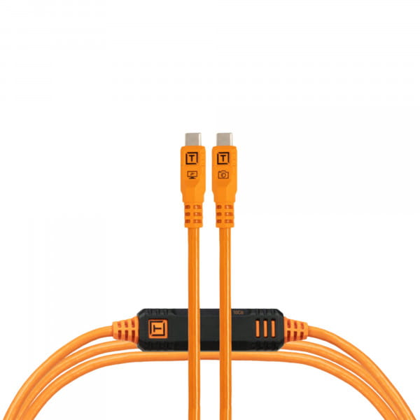 Tether Tools TetherPro Optima 10G Datenkabel mit TetherBoost USB-C - 1 m (Orange)