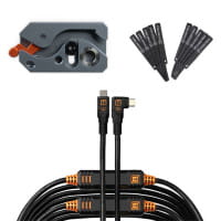 Tether Tools LeverLock Plus & Cable Kit (Optima 10G USB-C an USB-C rechtsgewinkelt, 9,4 m Schwarz)