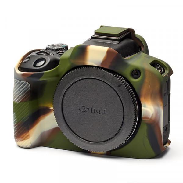 easyCover Silikon-Schutzhülle für Canon R50 Camouflage