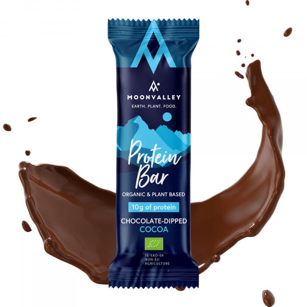 Moonvalley Organic Protein Bar Chocolate-Dipped - Bio-Proteinriegel Mixed Box (18 x 60 g)
