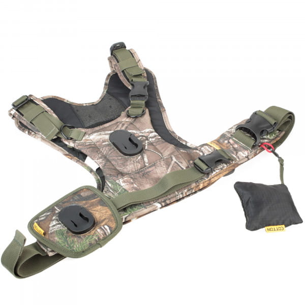 Cotton Carrier Camera Harness-2 G3 Camo - Brustgeschirr als Tragesystem für 2 Kameras