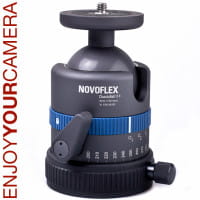 Novoflex ClassicBall 3 II Profi-Kugelkopf (Kugelneiger) mit Panorama-Funktion - Tragfähigkeit 8 kg