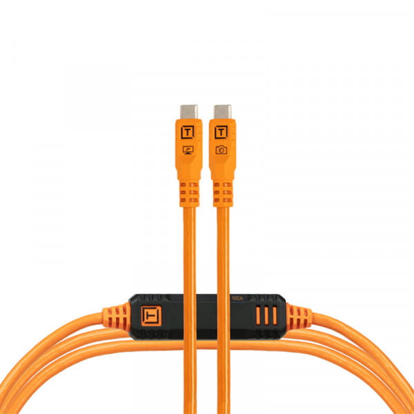 Tether Tools TetherPro Optima 10G Datenkabel USB-C an USB-C - 3 m (Orange)