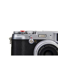 JJC Ergonomischer Auslöseknopf zum Einschrauben konvex rot - z.B. für ausgewählte Fuji und Leica Kam