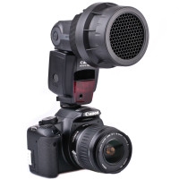 JJC Universal Wabenvorsatz für Aufsteckblitz bis 49 x 76 mm - z.B. für Canon Speedlite 600EX-RT Yong
