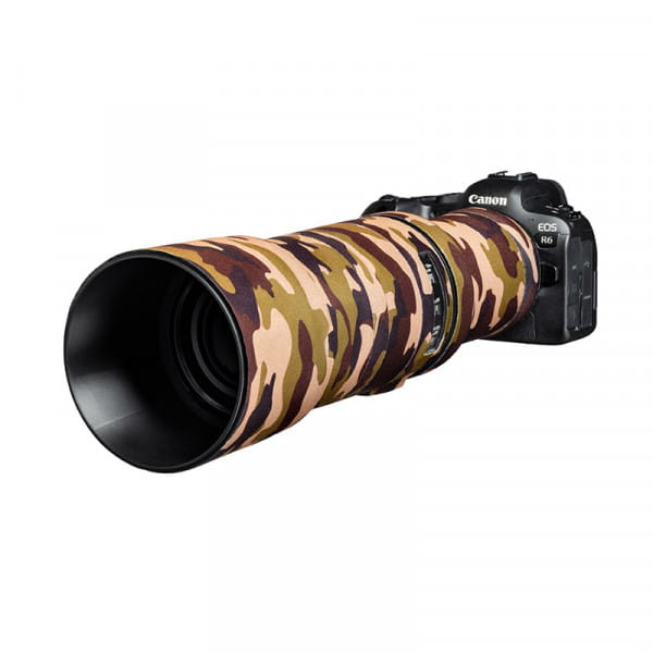 Easycover Lens Oak Objektivschutz für Canon RF 600mm F11 IS STM Braun Camouflage