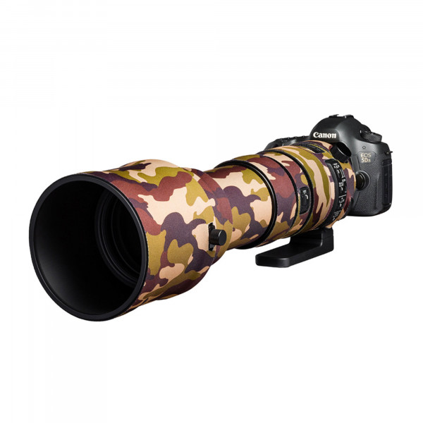 Easycover Lens Oak Objektivschutz für Sigma 150-600mm f/5-6.3 DG OS HSM Sport Braun Camouflage