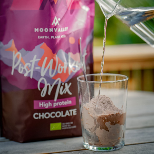 Moonvalley Organic Post Workout Mix - Bio-Getränkepulver mit Schokoladengeschmack (1000 g)