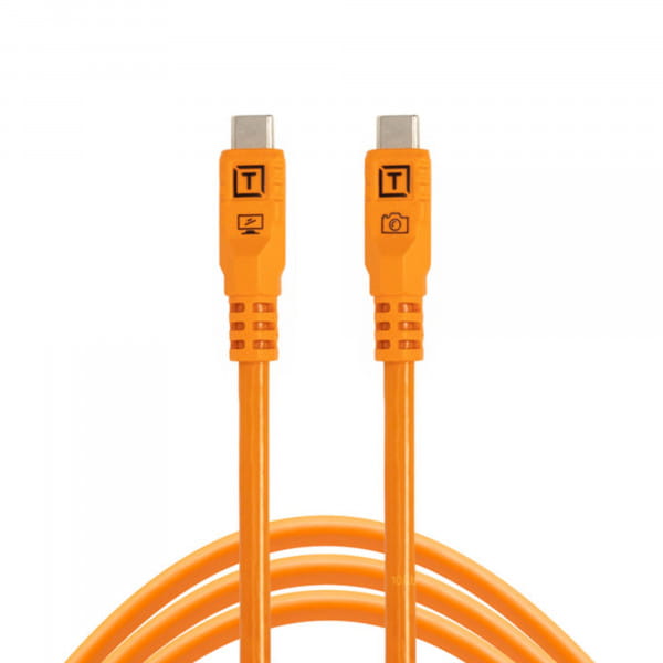 Tether Tools TetherPro Optima 10G Datenkabel USB-C an USB-C - 3 m (Orange)