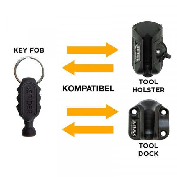 Spider Tool Holster Key Fob 1 Pack - Schlüssel- & Bit-Halter