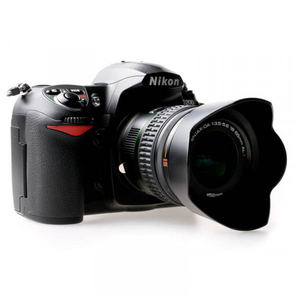 Quenox Adapter für Pentax-K-Objektiv an Nikon-F-Kamera - mit Korrekturlinse