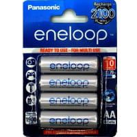 Panasonic eneloop Universal-Mignon-Akkus (AA) 1900 mAH 1,2 V - vorgeladen 4er Packung