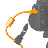 Tether Tools TetherPro USB-Datenkabel für USB 2.0 an USB 2.0 Mini-B (5-Pin) - 30 cm Länge (orange)