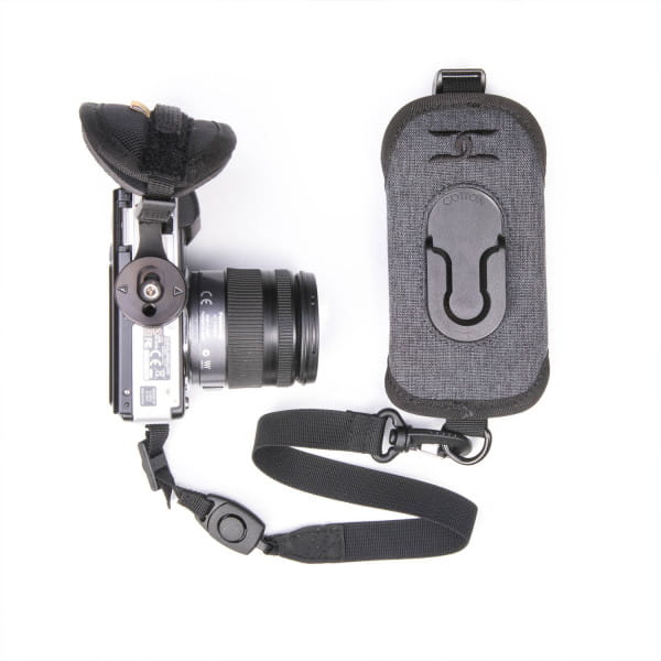 Cotton Carrier StrapShot Holster G3 Grey - Rucksackgurt-Holster für 1 DSLR- oder DSLM-Kamera