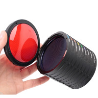 SMDV Lichtfilter-Kit für Speedbox-Flip Softbox 7 Farbfilter, Diffusor und Wabenaufsatz