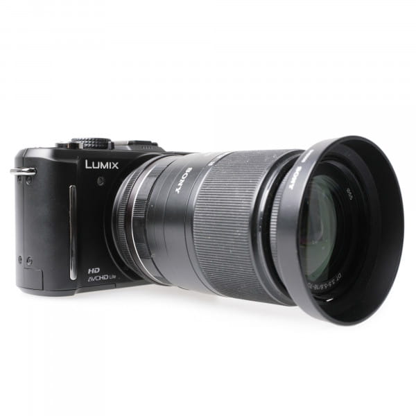 Quenox Adapter für Sony/Minolta-A-Mount-Objektiv an Micro-Four-Thirds-Kamera - z.B. für Olympus/Pana