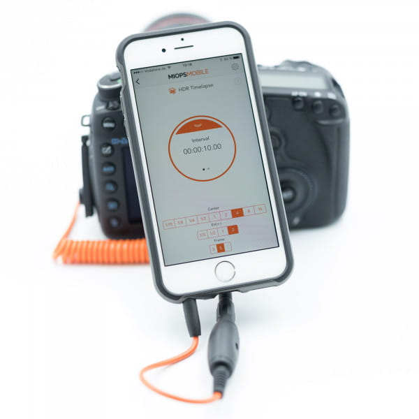 Miops Mobile Kit inkl. Dongle und Kabel für Canon RS-60E3 oder Pentax CS-205 - passend zur Fernauslö