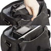 ThinkTank Vision 10 Graphite - Schultertasche Grau meliert für 1 DSLR, 1 Stativ, 1 Tablet, 1 Weitwin