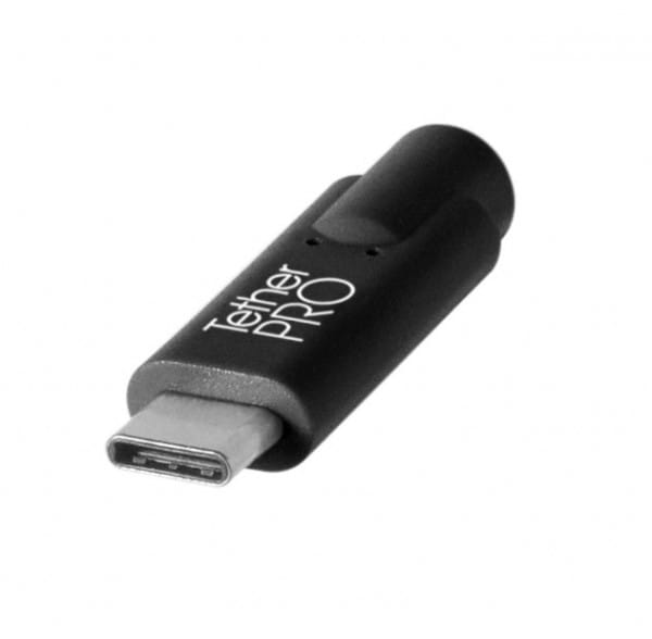 Tether Tools TetherPro USB-Datenkabel für USB-C an USB-C - 4,6 m, gerade (Schwarz)