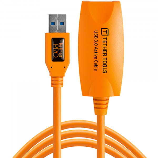 Tether Tools TetherPro USB 3.0 Aktives USB Verlängerungskabel - 4,9 Meter (orange)