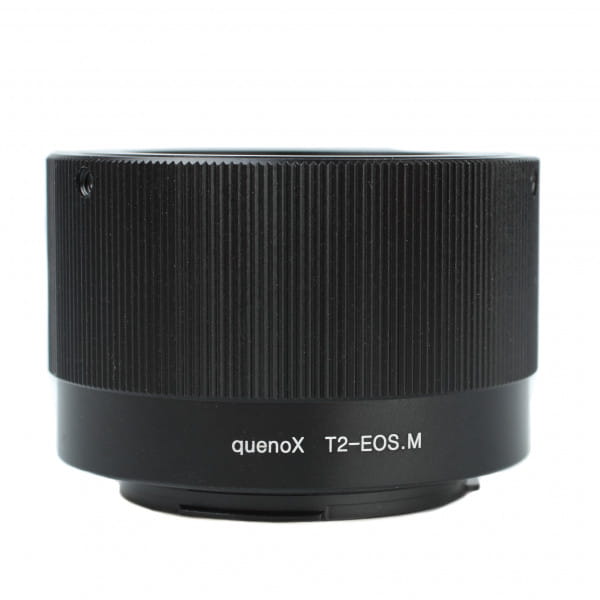 Quenox Adapter für T2-Objektiv/-Zubehör an Canon-EOS-M-Kamera