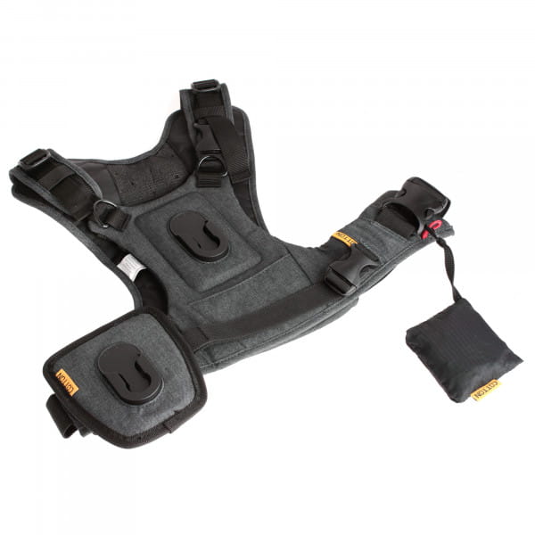 Cotton Carrier Camera Harness-2 G3 Charcoal - Brustgeschirr als Tragesystem für 2 Kameras