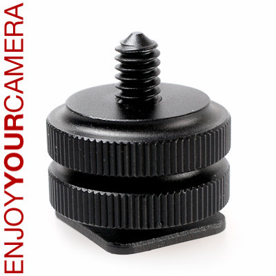 JJC Adapter für Zubehör mit 1/4 Zoll Innengewinde an Standard Blitzschuh / Zubehörschuh