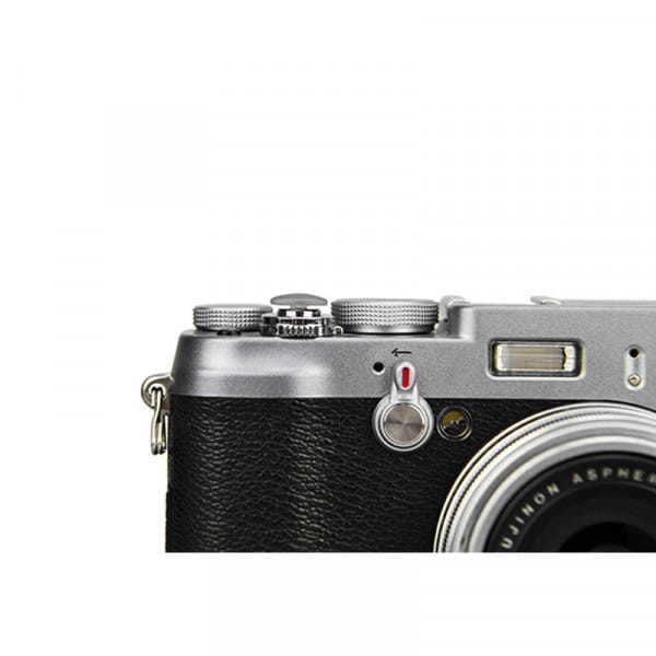 JJC Ergonomischer Auslöseknopf zum Einschrauben konvex grau - z.B. für ausgewählte Fuji und Leica Ka
