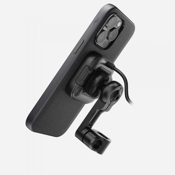 Peak Design Mobile Motorcycle Mount Mirror Mount: Charging Black