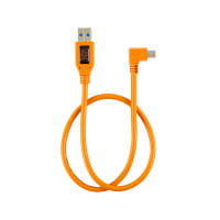 Tether Tools TetherPro USB-Datenkabel für USB 2.0 an Mini-B 5-pin rechtwinklig, 50cm, Orange