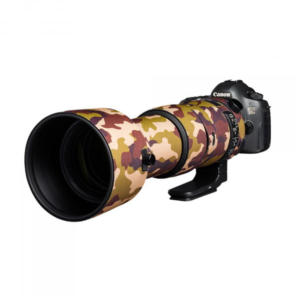 Easycover Lens Oak Objektivschutz für Sigma 60-600mm F4.5-6.3 DG OS HSM Sport Braun Camouflage