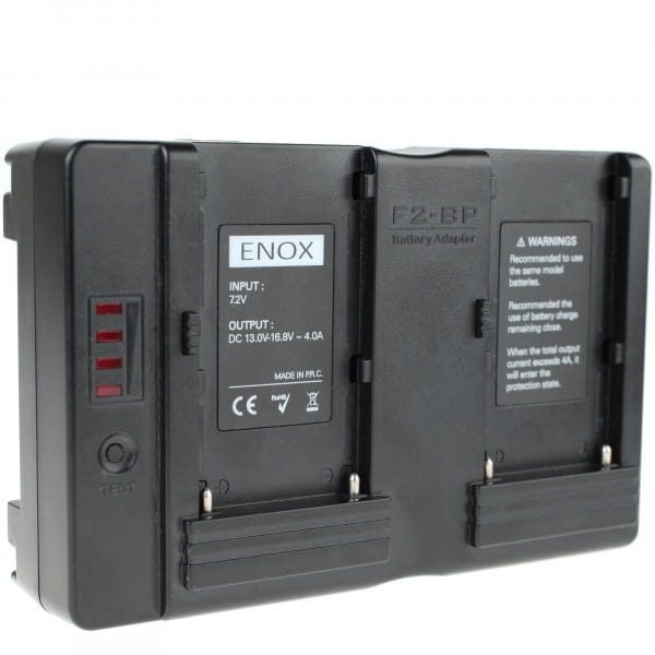 F&V Enox Akku-Adapter für NP-F auf V-Mount an F&V LED-Flächenleuchten mit V-Mount Anschlussplatten