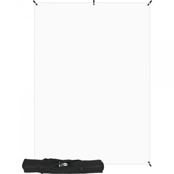 Westcott X-Drop - Mobiler Hintergrundrahmen und Stoff ca. 150 x 210 cm - Weiß