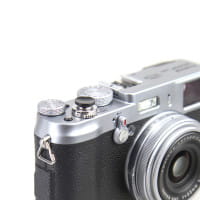 JJC Ergonomischer Auslöseknopf zum Einschrauben konkav schwarz - z.B. für ausgewählte Fuji und Leica