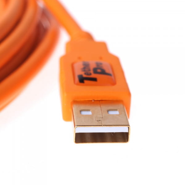 Tether Tools TetherPro USB-Datenkabel für USB 2.0 an USB 2.0 Micro-B (5-Pin) - 4,6 m, gerade (Orange