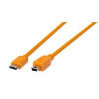 Tether Tools Air Direct 2 x Ersatzkabel 22 cm USB-C an USB 2.0 Mini-B 5-pin - Orange