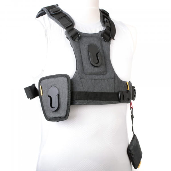 Cotton Carrier Camera Harness-2 G3 Charcoal - Brustgeschirr als Tragesystem für 2 Kameras